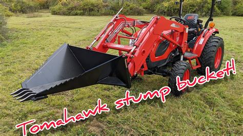 used tomahawk skid steer bucket|tomahawk stump bucket review.